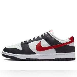Nike Dunk Low Retro Red Swoosh Panda NWT